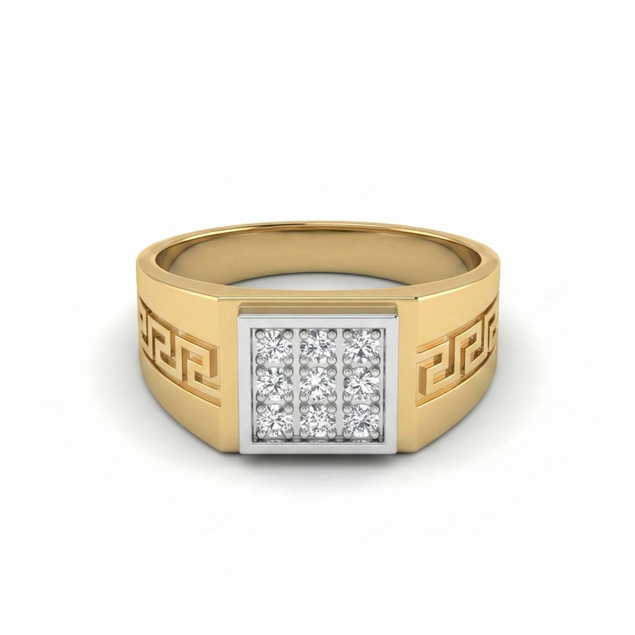 Men’s Square Greek Ring