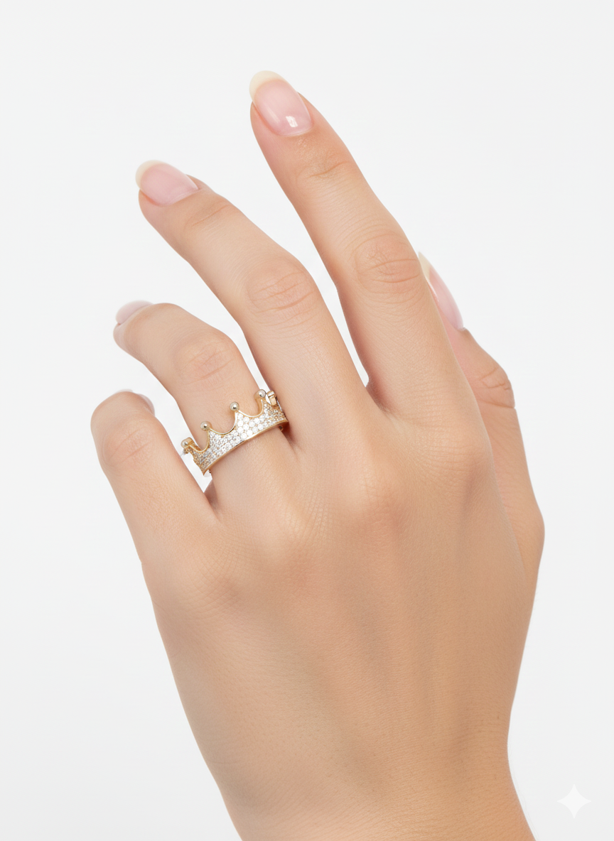 Women’s Yellow Gold Crown Ring